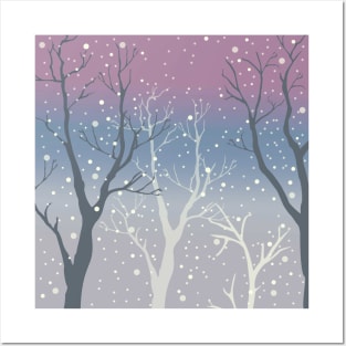 Winter Trees Posters and Art